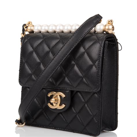 chanel faux pearl bag|Chanel small quilted bag.